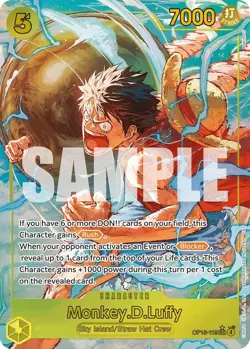 One Piece TCG - [OP15-119] - Monkey.D.Luffy (Alternate Art) Adventure on Kami... - Image 1