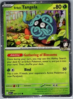 Erika's Tangela 007/217 Holo ME: Ascended Heroes - Pokemon Card - NM - Image 1