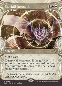 Magic The Gathering MTG STARFALL INVOCATION SHOWCASE Bloomburrow NM Near Mint - Image 1