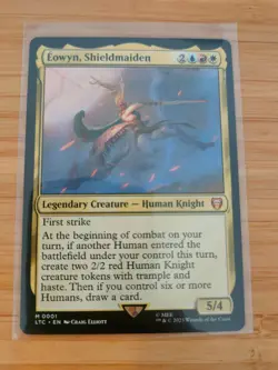 MTG Eowyn, Shieldmaiden 0001 Lord of the Rings M/NM Free UK P&P - Image 1