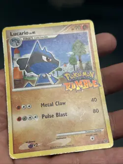 Pokemon TCG Lucario 12/16 Pokemon Rumble 2009- HP - Image 2