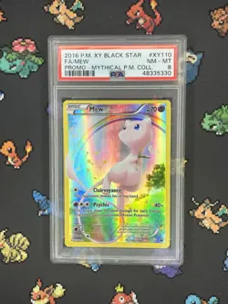 Pokemon Mew #XY110 Black Star Promo - PSA 8 - Image 1