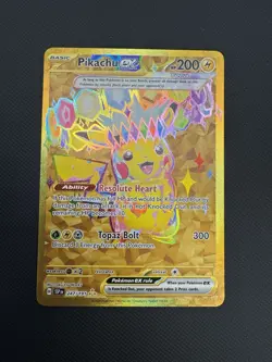 The Pokemon Company Pokemon TCG Pikachu ex Sv08 247/191 Hyper Rare Full Art Holo - Image 1
