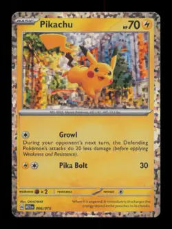 HOLO PIKACHU PROMO HOLO 006/015 NM POKEMON - Image 1