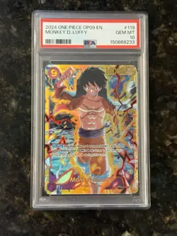 Monkey.D.Luffy (119) OP09-119 Emperors in the New World Foil PSA 10 One Piece - Image 1