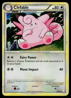 Pokemon Card - Clefable HeartGold & SoulSilver 3/123 Holo Rare - Image 1