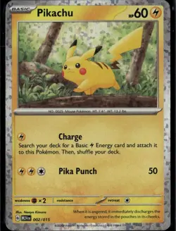 Pikachu Promo McDonald's Promos 2024 002/015 Lightning Holo Pokemon Card - Image 1
