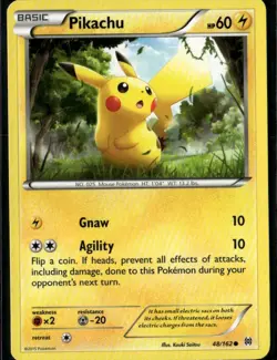 Pikachu Common XY BREAKthrough 48/162 Lightning Pokemon Card - Image 1