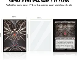 100 MTG Card Sleeves with 100 Inner Sleeves, Textured Back Art Sleeve, Fit Stand - Image 5