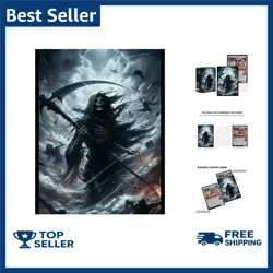 100 MTG Card Sleeves with 100 Inner Sleeves, Textured Back Art Sleeve, Fit Stand - Image 1