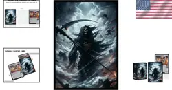 100 MTG Card Sleeves with 100 Inner Sleeves, Textured Back Art Sleeve, Fit Stand - Image 2