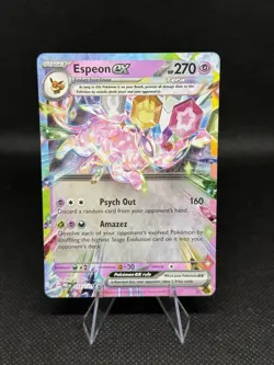 Pokemon TCG Espeon EX Double Rare Prismatic Card 034/131 - Image 1