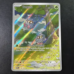 Pokemon TCG Tangela Illustration Rare Scarlet & Violet 151 Holo 178/165 (NM) - Image 1