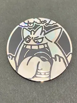 Pokemon Gengar plastic medal coin Holo Japanese Pocket Monster Nintendo Rare - Image 1
