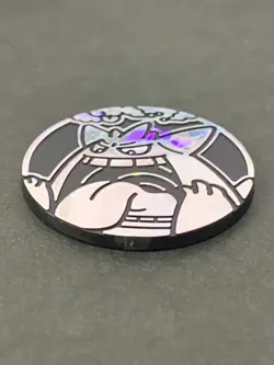 Pokemon Gengar plastic medal coin Holo Japanese Pocket Monster Nintendo Rare - Image 2