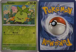 Smoliv 019/197 Common Obsidian Flames Pokemon Reverse Holo Near Mint - Image 3
