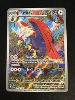 Braviary 214/191 Pokemon Surging Sparks Illustration Rare Full Art Holo NM - Image 3