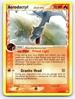 Aerodactyl 35/110 Uncommon Holon Phantoms Pokemon Lightly Played - Image 1