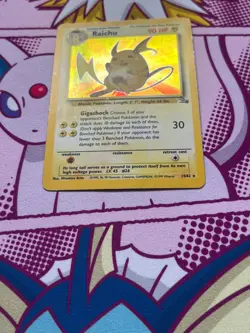 Pokemon TCG - Raichu 14/62 - Fossil - Holo Rare - Vintage - WOTC - PLAYED - Image 5