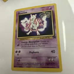 Pokemon TCG Mewtwo Black Star Promo 3 WOTC 1999 WB ‘The First Movie’ Stamp - Image 1