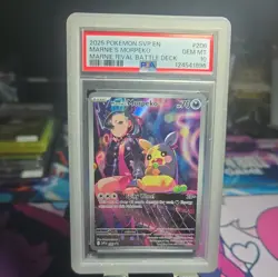 PSA 10 - Marnie's Morpeko SVP206 Illustration Rare SV Rival Battle Deck - Pokemo - Image 1