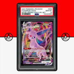 Pokemon PSA 10 Espeon VMAX 004/004 SP4 Eevee Heroes S6a Japanese - Image 1