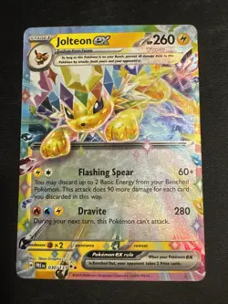 Pokemon TCG Jolteon ex 030/131 Sv: Prismatic Evolutions Double Rare Holo HP260 - Image 1