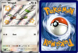 Wingull 203/091 Shiny Rare Paldean Fates Pokemon NM - Image 3
