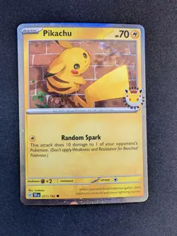 Pikachu 51/162 Stamped 2026 Pokemon Day 30th Anniversary Promo - Image 1