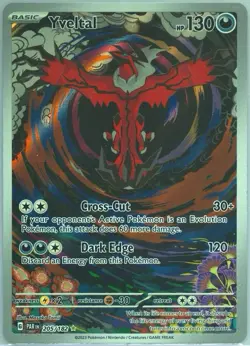 Pokemon TCG Yveltal Paradox Rift Illustration Rare Card 205/182 PSA 10 - Image 1