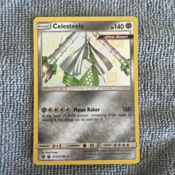 2019 Pokemon Sun & Moon Hidden Fates Celesteela #SV32/SV94 near mint card tcg - Image 1