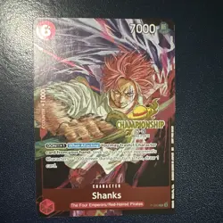 One Piece Shanks Character Card Championship 25-26 OP09-004 7000 Power Foil EN - Image 1