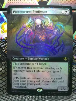 Postmortem Professor (Extended Art) 327 Secrets of Strixhaven Foil NM - Image 1