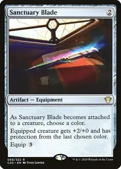 Sanctuary Blade 1x MtG Commander 2020 C20 SP/NM - Image 1