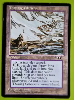 Mtg, THAWING GLACIERS, Alliances. Reserved List, Commander. - Image 1
