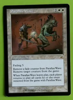 MTG PARALLAX WAVE x1, Nemesis. Very Good. Pre Modern, Commander - Image 1