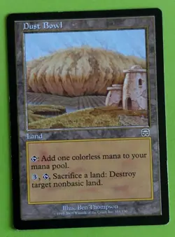 MTG DUST BOWL x1, Mercadian Masques. Very Good. Reserved List, PRE MODERN - Image 1