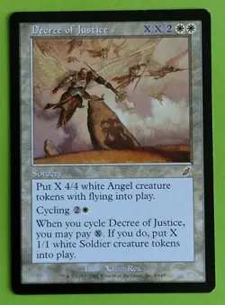 MTG DECREE OF JUSTICE, Scourge. Very Good. PRE MODERN - Image 1