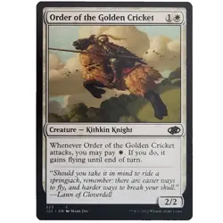 x1 Order of the Golden Cricket J22 MTG M/NM Common White Creature Kithkin Knight - Image 1