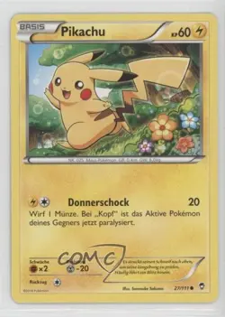Pikachu German Pokemon XY Furious Fists #27 - Image 1