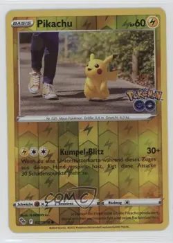 Pikachu German Pokemon Sword & Shield Pokemon Go #027 - Image 1