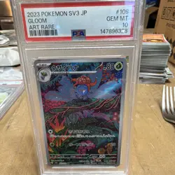 The Pokemon Company Pokemon TCG Gloom 109/108 SV3 Art Rare Holo PSA 10 JP 2023 - Image 1