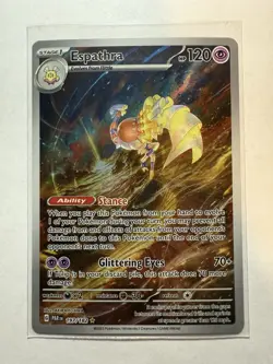 Pokemon Espathra 197/182 SV04: Paradox Rift Illustration Rare Near Mint - Image 1