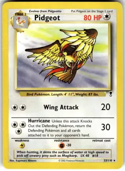 Pidgeot 33/110 Legendary Collection Pokemon NM Fast Ship - Image 1