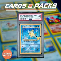 Carte Pokemon Magicarpe Brillant 66/64 Holo Celebrations PSA 9 ✨ - Image 1