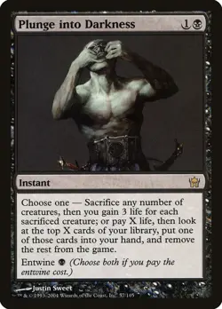MTG Plunge into Darkness - 57 / English / Moderately Played - Image 1
