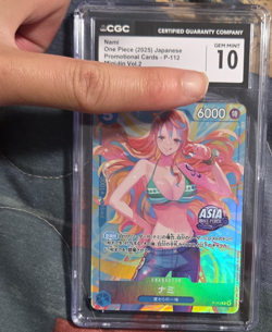 Bandai Nami One Piece CCG Miniztin Vol.2 P-112 CGC 10 Promo Full Art Foil - Image 1