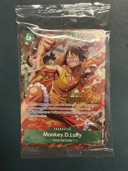 One Piece TCG OP-16 Monkey.D.Luffy P-135 Pre Release Winner Stamp - Image 1