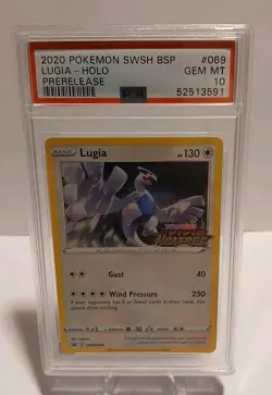 PSA 10 Lugia - (Prerelease) SWSH069 SWSH: Sword & Shield Promo Cards Holo - Image 1