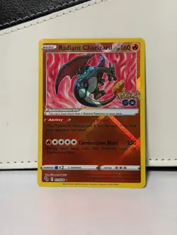 Radiant Charizard 011/078 Pokemon GO Radiant Rare Pokemon Card - Image 1